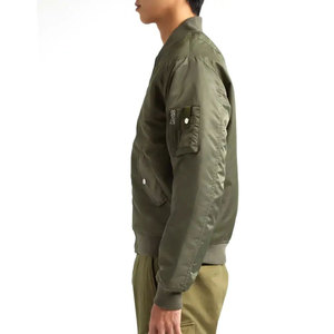Chaqueta Bomber Casual para Exteriores, Impermeable y Resistente al Viento, Unisex, Cuello Redondo, Corte Regular, Cierre Frontal con Cremallera, Servicio OEM - Product Image 5