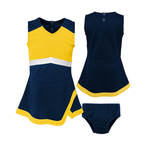 Uniforme de cheerleading moderne pour femmes, personnalisé en tissu polyester, costume d'équipe de danse scolaire, haut dos nageur, jupe à taille élastique 2026 - Product Image 2