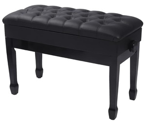 Modern European Style <b>Stool</b> with Pu Leather Seat Wooden Ottoman Simple Rectangular <b>Stool</b> for Bedroom and Living Room - Product Image 3