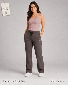 High Quality Anti-static Eco-Friendly High-Waisted Front Pocket Panels Polyester/Cotton Fleece Winter <b>Lace</b> Streetwear - Product Image 1