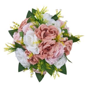 10 Pezzi di Composizioni Floreali Artificiali a Sfera di Rose, Diametro 9,5 Pollici, Bouquet per Centrotavola Matrimoniali, Rose Finte Decorative - Product Image 6