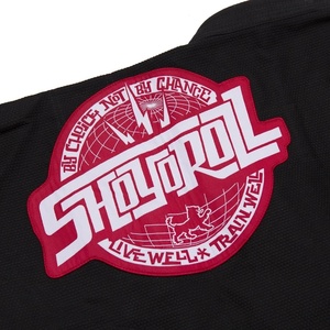 Kimono de Jiu Jitsu Shoyoroll Competitor 21 Rojo, 450 gsm, Negro, con Bolsas - Product Image 5