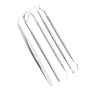 Mejor Precio: Set de 3 Instrumentos Dentales Manuales Básicos (Explorador y Pinzas College), Certificación CE, Conformidad MOL, Herramientas Quirúrgicas Clase I - Product Image 3