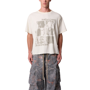Mens O Neck Short Sleeve T Shirt Oversized Fit <b>Vintage</b> <b>Graphic</b> Front Back Print Streetwear Wholesale Custom OEM Cotton <b>Tee</b> Shirt - Product Image 1