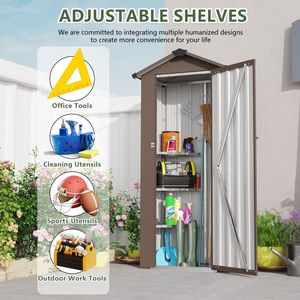 Abri en tôle galvanisée de haute qualité Campcraft, design imperméable avec serrure robuste et aménagement intérieur bien organisé - Product Image 3