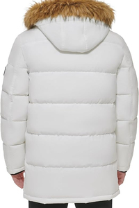 Manteau d'hiver long à capuche Solid Trader Premium, 70% coton, avec une forte protection extérieure, des poches confortables pour les mains, doublure en coton, aspect élégant, style puffer - Product Image 2