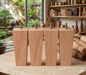 Durable Hardwood Tapered <b>Sofa</b> Legs M8 Screw Thread Furniture Feet Replacement Wooden Legs For Home Hotel Project Couch <b>Bed</b> - Product Image 1