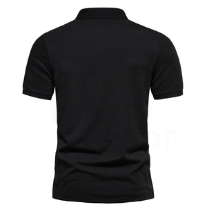 Camiseta Polo Deportiva de Golf para Hombre, de Alta Calidad, con Logotipo Personalizado, Diseño Sólido, Tejido de Punto, Venta al Por Mayor - Product Image 3