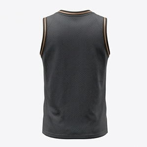 Maillot de basket-ball personnalisé avec nom et numéro, respirant, à séchage rapide, sans manches, chemise de sport - Product Image 3