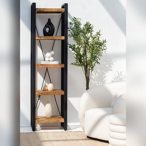 Étagères en bois Vandana Altis Maxima avec structure métallique, design moderne et industriel pour l'organisation - Product Image 4