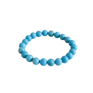 Pulsera de Turquesa de 8mm con Pirita, Ojo de Tigre y Hematita y Amuleto de Buda - Regalo Unisex para Hindúes - Product Image 1