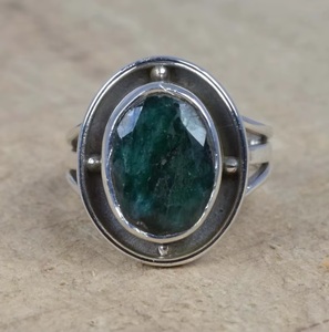925 Sterling Silver Mens Green Onyx <b>Ring</b> Natural Oval Gemstone Handmade <b>Statement</b> <b>Ring</b> Christian Jewelry Factory Wholesale - Product Image 2