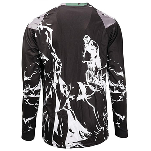 เสื้อเจอร์ซีย์วิบาก OEM ระบายอากาศได้ดี ผลิตจากโพลีเอสเตอร์/ไนลอน แห้งเร็ว พิมพ์ลายแบบซับลิเมชั่นตามสั่ง สำหรับรถวิบาก MX MTB ผู้ใหญ่ 男女  สำหรับแข่งรถวิบาก - Product Image 2