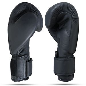 ถุงมือชกมวยหนังแท้สำหรับฝึกซ้อมคิกบ็อกซิ่ง มวยไทย MMA ต่อยมวย พร้อมสายรัดเวลโคร ขนาด 8 ออนซ์ ขายส่ง - Product Image 3