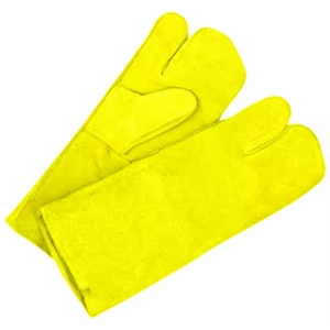 Guantes de Seguridad para Soldadura de Cuero Vacuno Duradero, Certificación CE, Sin Látex, Antiestáticos, Lisos, 11 oz, Uso General - Product Image 2