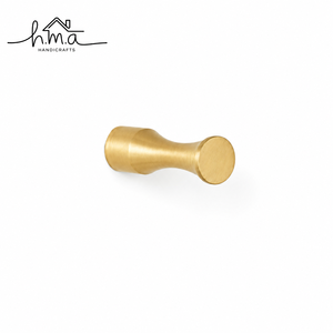Solid Brass Modern Round Wall Hook Brushed Gold Finish Minimalist <b>Robe</b> <b>Coat</b> Towel Key Holder Decorative Home Wall Decor - Product Image 1