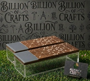 Boîte-cadeau rectangulaire en bois personnalisée pour le Ramadan avec un design floral fait main, pot à chocolat, bonbons et fruits secs pour l'Aïd - Product Image 1
