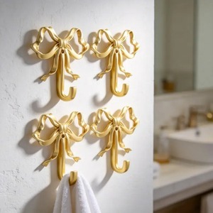 Gancho de Pared en Forma de U de Metal Contemporáneo, Soporte de Almacenamiento Colgante - Product Image 1