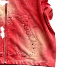 Meilleure vente Ensemble de pantalons de survêtement à capuche pour hommes avec broderie en détresse strass personnalisés Survêtements respirants délavés à l'acide au soleil - Product Image 3