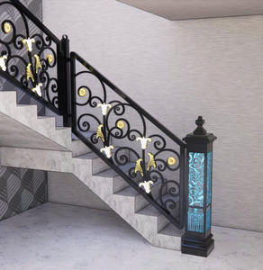 Rampe de balcon moderne en acier inoxydable et en fer forgé de haute qualité avec un design élégant pour une protection sûre du balcon extérieur - Product Image 1