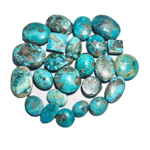 2026 Haute Qualité Pierre précieuse naturelle en forme de poire Turquoise Firoza lisse mélangée Certifiée par un tiers KHUSHI GEMS STONE 6-12mm Vente en gros - Product Image 3