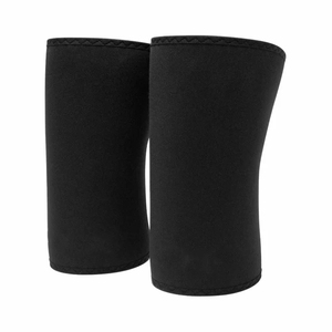 Genouillères de compression en néoprène personnalisées avec logo imprimé pour la musculation, les squats et les exercices - Product Image 1