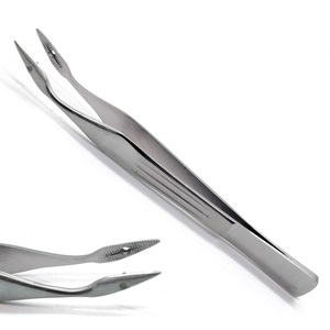 Pinzas Quirúrgicas Curvas de Acero Duradero de Alta Calidad, 12 cm, Pinzas Dentadas para Dentistas y Hospitales, Tipo Hunter - Product Image 2