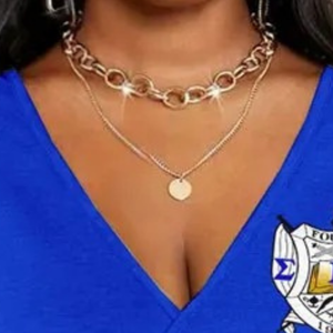 T-shirt rayé ajusté pour sororité, personnalisé, à manches courtes, décontracté, style streetwear, avec imprimé universitaire, OEM ODM - Product Image 3