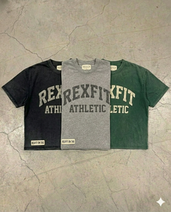 Wholesale <b>Acid</b> Wash Screen Printing T Shirts 100% Cotton Oversized Heavyweight 240 GSM Streetwear <b>Drop</b> Shoulder T Shirts - Product Image 5