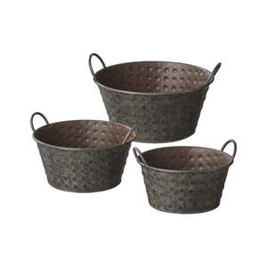 Jardinières en métal galvanisé de forme personnalisée pour la maison, les balcons extérieurs, les patios, jardinières décoratives faites à la main - Product Image 6