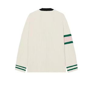 Custom Logo School College Wholesale 100% Acrylic <b>Men</b> Double Breasted Thick Winter Breathable Quick Dry Varsity Cardigan <b>Sweater</b> - Product Image 2