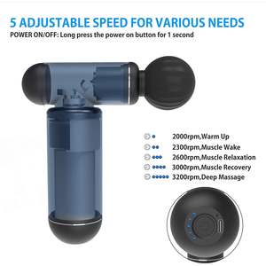 Deep Tissue Percussion Muscle <b>Massager</b> 1.1 Lbs Cordless Handheld Electric RT 5 Speeds 4 Attachments Quiet Brushless <b>Massage</b> <b>Gun</b> - Product Image 4