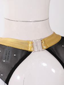 Conjunto de Leotardo con Pantalones Cortos Metálicos para Niñas de 6 a 14 Años, para Danza, Gimnasia, Ejercicio, Actuaciones en Escenario, Competencias - Product Image 4