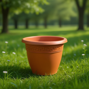 MACETA de 25 CM, Maceta de Plástico Elegante para Uso en Interiores/Exteriores - Product Image 1