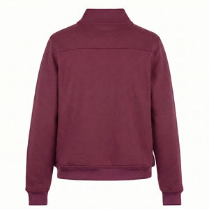 Blouson de travail en molleton à col montant, personnalisable avec logo, demi-zip, pour le personnel soignant, vente en gros OEM - Product Image 3