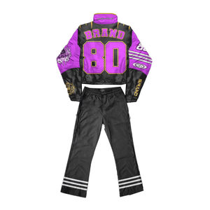 Chaqueta Cortavientos Unisex Personalizada con Bloques de Color por Sublimación, Satinada, Ecológica, Tallas Grandes, con Cremallera, Estilo Urbano, Chándal de Nylon para Invierno - Product Image 3