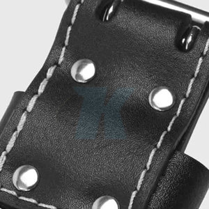 Ceinture de musculation professionnelle en cuir, conçue pour l'entraînement en salle, les squats et les soulevés de terre. - Product Image 4