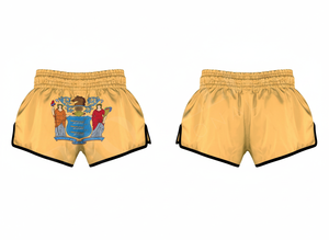 Shorts de Muay Thai Taille Haute Couleur Personnalisée – Dernier Design pour Kickboxing, Arts Martiaux, Entraînement – Respirant en Satin pour la Gym - Product Image 2