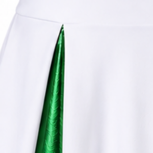 Falda Deportiva Verde para Animadoras, Cintura Alta, Plisada, de Secado Rápido, Transpirable, Ecológica, Uniforme Deportivo - Product Image 2