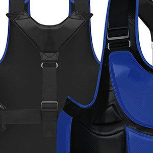 High Quality Leather Boxing Chest Guard MMA Training Body Protector <b>Thick</b> <b>Foam</b> Padding Eco-Friendly Martial Arts Made Pakistan - Product Image 3