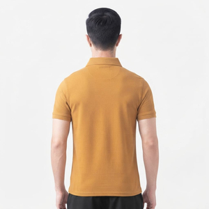 Polo à manches courtes pour homme, taille standard, de haute qualité, en gros, couleur moutarde, décontracté, taille standard, excellente qualité - Product Image 6