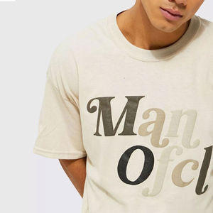 T-shirt Homme Épais à Épaules Tombantes avec Impression en Relief – Style Été Manches Courtes – Vente en Gros - Product Image 3