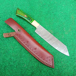 Damascus Steel 8 Inch <b>Bread</b> <b>Knife</b> Chef Cooking Japanese Kitchen <b>Knives</b> Twist Damascus Pattern Chef <b>Knife</b> Wooden Handle - Product Image 2