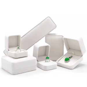 Luxury Gift Jewelry Packaging Rigid <b>Boxes</b> <b>Rings</b> Necklaces Bracelets Custom Logo Satin Sponge Kraft Corrugated Recycled Materials - Product Image 2