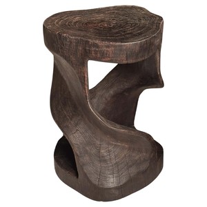 Handcrafted Mango Wood Stool with Woven Rope Seat - Wholesale from India - Product Image 3