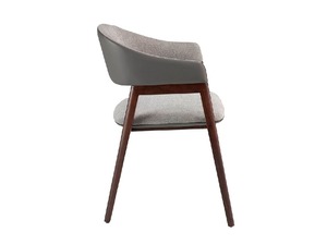 Silla de Comedor de Madera Tapizada de Alta Calidad con Respaldo Curvo Elegante – Asiento Cómodo para Hostelería y Hogar - Product Image 4