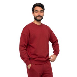 Sweat-shirt unisexe sur mesure en gros, coupe ample avec épaules tombantes et molleton épais, pour les marques américaines - Product Image 4