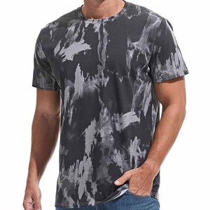 Men's <b>Tie</b>-<b>Dye</b> Short Sleeve Custom T-Shirt Regular Fit O-Neck Printed t-shirts wholesale Customizable t-shirt available - Product Image 1
