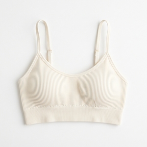 Women's Winter Ribbed Knit Bralette <b>Layering</b> Casual Fitted Knit <b>Top</b> OEM ODM Wholesale Factory Custom Logo Low MOQ - Product Image 3