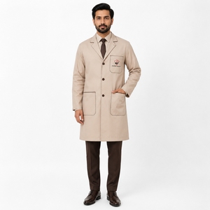 Bata de laboratorio para hombres y mujeres, ropa profesional de laboratorio, tela ligera y cómoda, construcción duradera para investigación médica - Product Image 1